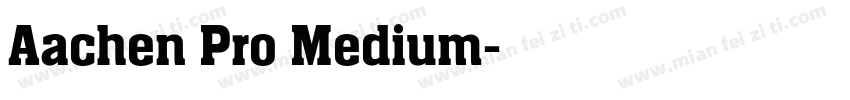 Aachen Pro Medium字体转换
